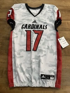 Adidas Louisville Cardinals Football Jersey Men's Size Large White Camo Adult - Picture 1 of 5