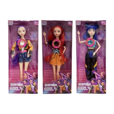 Juego de 3 piezas de figuras de acción coleccionables de muñecas Kpop Devil Hunters con música y luz Foto 1 de 4