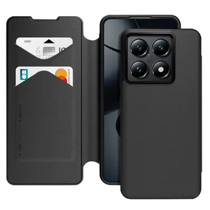 Xfm Étui pour Xiaomi 14T Pro Clapet Portefeuille avec Dragonne Noir - Photo 1 sur 5