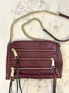Rebecca Minkoff Mini 5-Zip Convertible Cross-Body Handbag - Picture 1 of 4