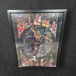 16X20 Michael Jordan The Eighth 8th Wonder of the World BULLS New Framed Poster - Picture 1 of 7