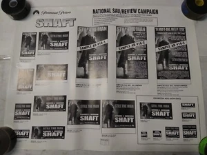 "Shaft" Original Ad Runner Sheet Set 25x19in (2000) - Picture 1 of 2