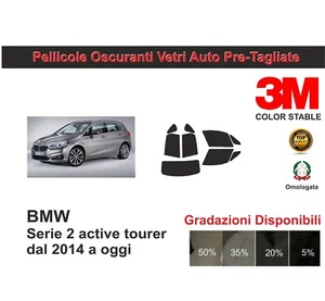 pellicola oscurante vetri bmw serie 2 active tourer dal 2014 ad oggi kit comp - Imagen 1 de 1