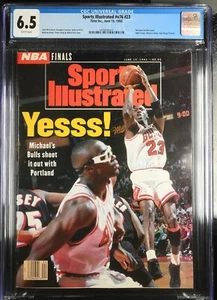 June 15, 1992 Sports Illustrated Michael Jordan CGC 6.5 Graded Newstand - Picture 1 of 2