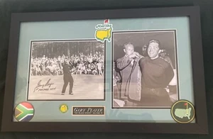 Framed PGA Gary Player “1st Masters Win” Auto w/ COA & Green Jacket Ceremony - Picture 1 of 10