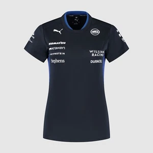 Williams Racing F1 Official Team T-Shirt Navy Blue Women's 2025 - Picture 1 of 2