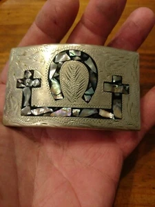 Bellissima fibbia per cintura messicana. - Foto 1 di 4