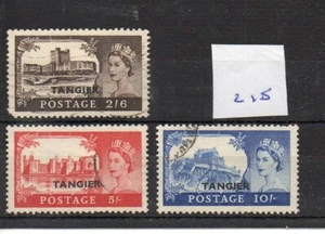 GB Overprints - (XY215) 1958 - Tangier 2/6d to 10/-d - 3 vals. used - SG Cat £55 - Picture 1 of 1