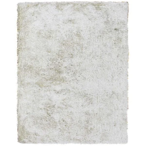 Eco-Friendly Hand Tufted Shag Polyester Area Rug Solid White BBH Homes BBK00101 - Picture 1 of 100