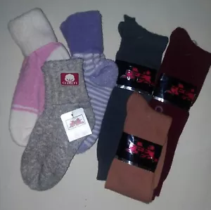 WHOLESALE LOT GIRLS ASSORTED 8-9 1/2 SOCKS * 6 PAIR- SAVINGS - Picture 1 of 2