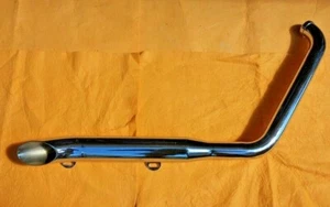 HARLEY DAVIDSON SLASH CUT TURN OUT FRONT EXHAUST MUFFLER PIPE FX FXE FXS FXR LOW - Picture 1 of 8