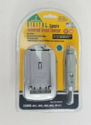 CARGADOR DE VIAJE UNIVERSAL Cámara Digital Nuevo LED Adaptador Extra Rápido Coche  Foto 1 de 4