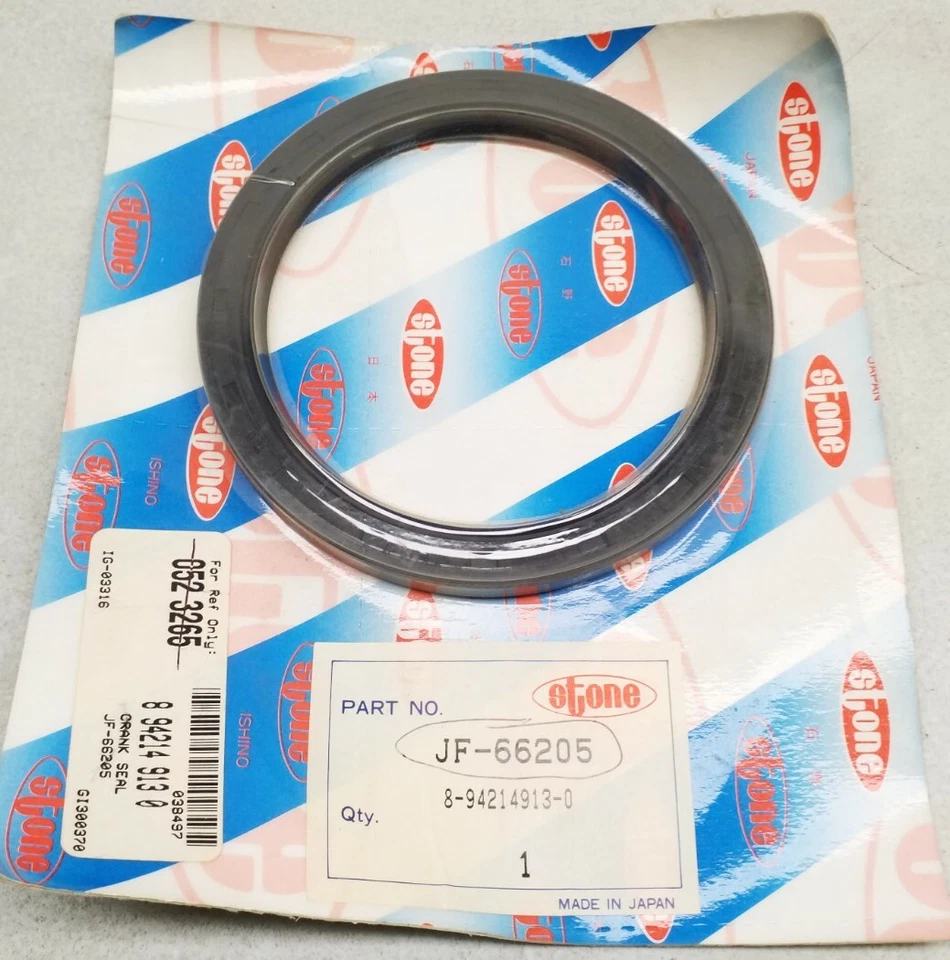 Sello de cigüeñal de piedra JF-66205 para Isuzu Trooper 1986 1987 1988 1989 1990 1991 Foto 1 de 3