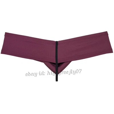 Calzoncillos de mejilla de corte alto para hombre cuerda entrepierna ropa interior mejora bolsa hombre niño pantalones cortos Foto 1 de 4