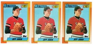 (3) 1990 TOPPS JEFF JUDEN ROOKIE CARD LOT #164 **NM-MT** HOUSTON ASTROS - Picture 1 of 2