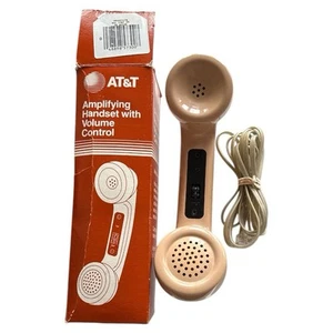 AT&T Amplifying Telephone Handset Volume Control Vintage 1983 W Original Box - Zdjęcie 1 z 6