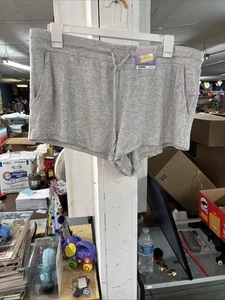Stars Above 2X Large Super Soft Sleep Shorts Gray Yel - Picture 1 of 5
