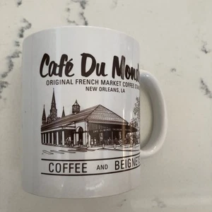 Vintage Cafe Du Monde Mug New Orleans Original French Market Coffee Stand Cup - Picture 1 of 6