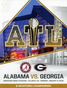 Alabama Crimson Tide CFP 2018 National Champions Official Program - Fanatics - Picture 1 of 1