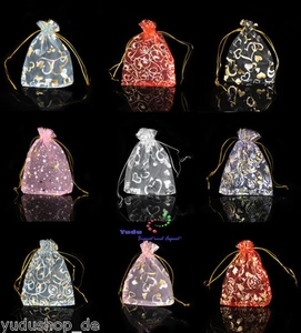 10 x Organza Organzabeutel Organzasäckchen Schmuckbeutel 12x9cm - Foto 1 di 43
