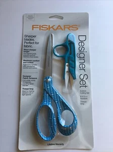 Juego de corte de 2 piezas de diseñador Fiskars 154162-1014 8" tijeras y corte de hilo - Imagen 1 de 4