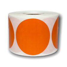 Orange Direct Thermal Label Zebra, Rollo & Munbyn Compt. | 2.25" Round, 20 Rolls