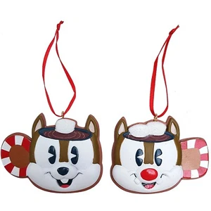 Disney Store Chip N & Dale Taza Forma Árbol de Navidad Decoración Adorno Par Tic Tac - Imagen 1 de 8