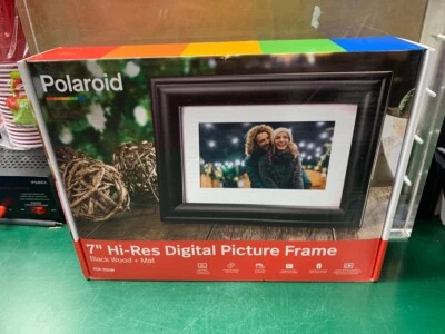 POLAROID PDF-750W 7-inch High-Res Digital Photo Frame Black Wood (E10031281) - Image 1 of 2