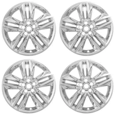 4 Chrome 18" Wheel Skins Hub Caps Rim Covers for 2015-2018 Ford Edge SEL - Image 1 of 2