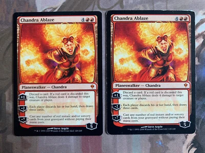 MTG 2X Chandra Ablaze Zendikar x2 - Image 1 of 2