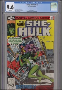 The Savage She Hulk #2 CGC 9.6 1980 Marvel Comics Cover John Buscema - Foto 1 di 4