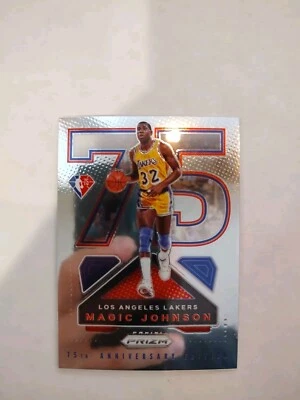 2021-22 Panini Prizm - NBA 75th Logo #15 Magic Johnson (JGA) - Image 1 of 2