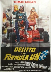 Manifesto Delitto In Formula Uno Edizione 1984 100 X 140 - Foto 1 di 5