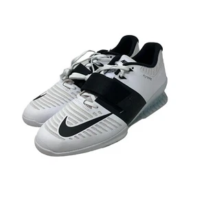 Nike Romaleos 3 Weightlifting Shoes - White/Black - 852933-101 - Size: 11.5 - Picture 1 of 6