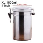 1Pcs Food Storage Stainless Steel Canister  for Coffee Flour Sugar Tea