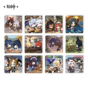 miHoYo Genshin Impact Cute Acrylic Fridge Magnet Official Goods Happy Birthday - Picture 1 of 32