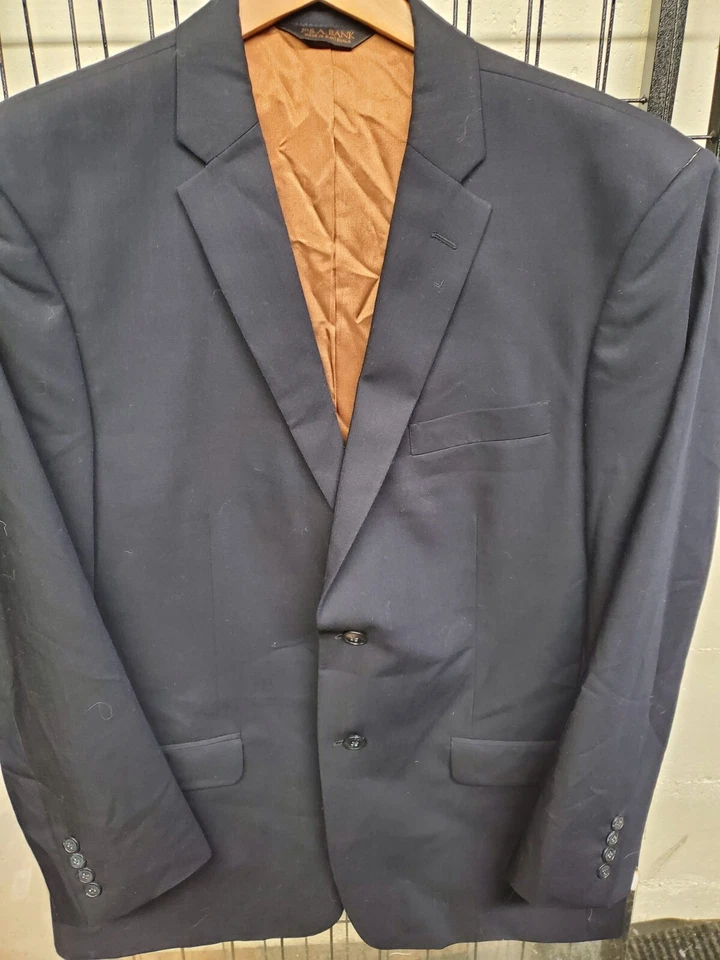 Jos A Bank Hombres Blazer Abrigo Deportivo Chaqueta Informal 42R Lana Calce Ajustado COMO NUEVO Foto 1 de 4