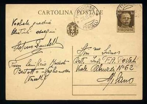 ITALIA - CP - Imperiale 30 cent. (Vegliomosso - 26.08.1940) - Imagen 1 de 1