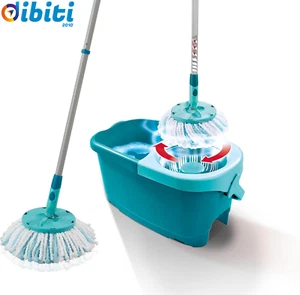 Mop Pavimenti mocio Lavapavimenti Professionale Flessibile a 360°, Mop Rotante - Foto 1 di 13
