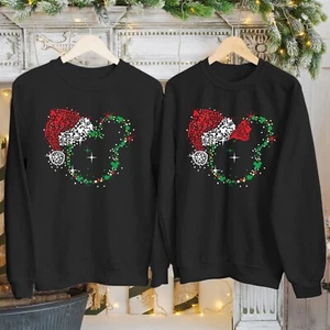 SUDADERA (5388) Wonderland Mickey Minnie Disney Navidad Vacaciones Jumper - Imagen 1 de 11
