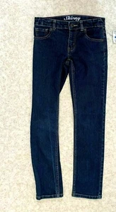 Crazy 8 Skinny Stretch Cotton Blend Blue Denim Jeans Sz Boys 10 Adjustable Waist - Picture 1 of 3