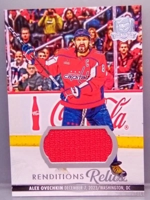 Camiseta usada Alex Ovechkin Renditions Relics Game 2023-24 Upper Deck The Cup - Imagem 1 de 4
