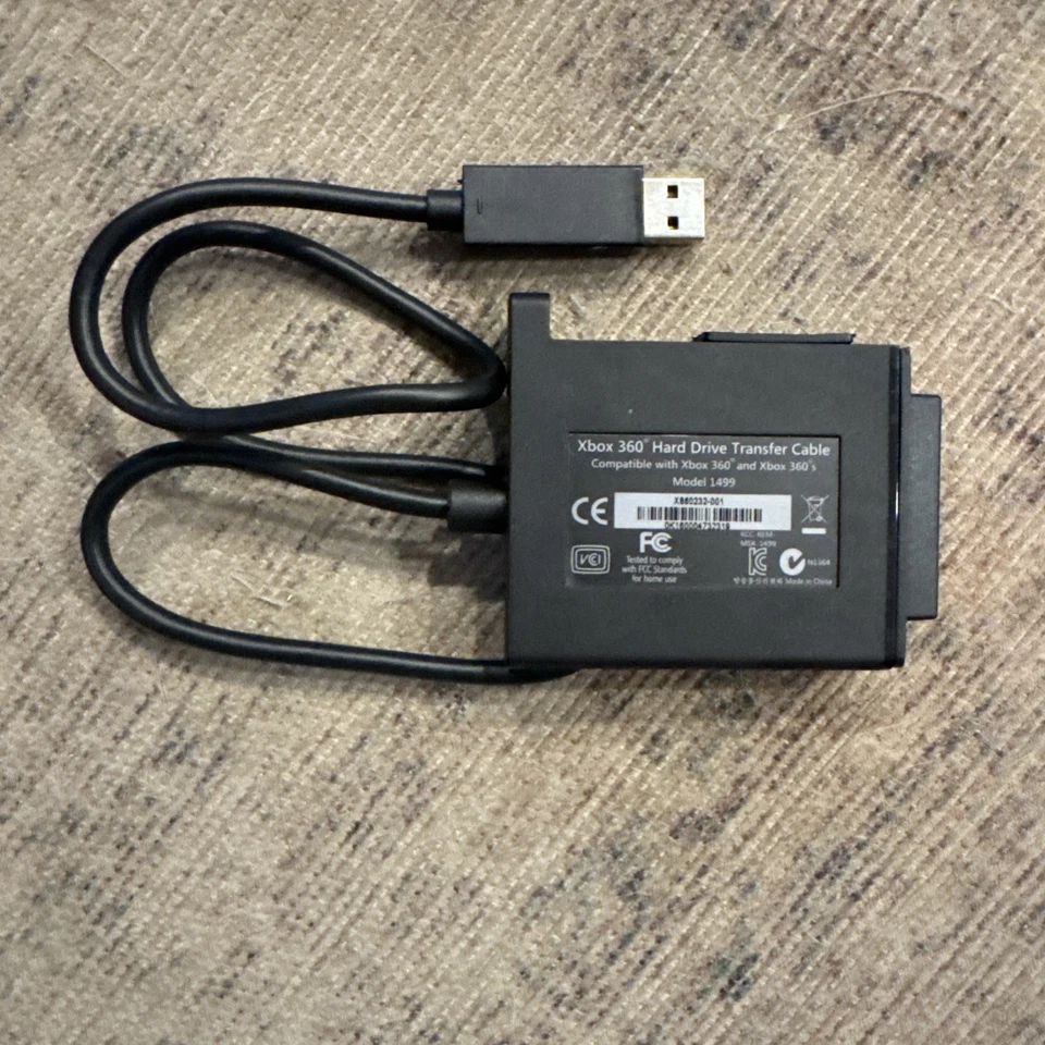 Xbox 360 Hard Drive Transfer Cable Genuine OEM Microsoft Model 1499 - Free Ship! - Image 1 of 1