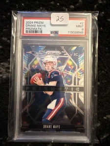 2024 PANINI PRIZM PRIZMATIC #2 DRAKE MAYE ROOKIE RC PSA 9 - Picture 1 of 2