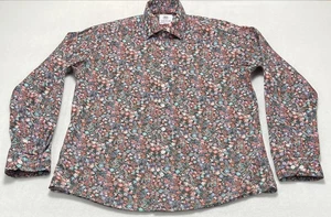 Kurt River Discover The Details Slim Fit Floral Button Up Shirt Size Large - Picture 1 of 4