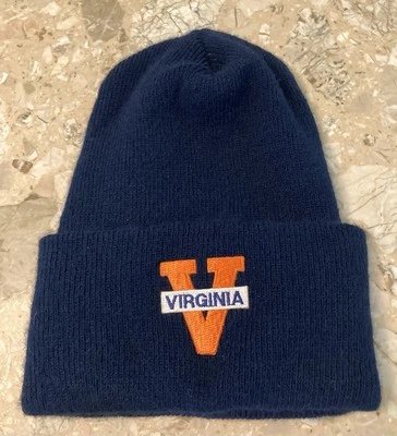 De colección EE. UU. Schuessler Knitting Mills Gorro de Invierno Virginia Sombrero Azul Foto 1 de 4