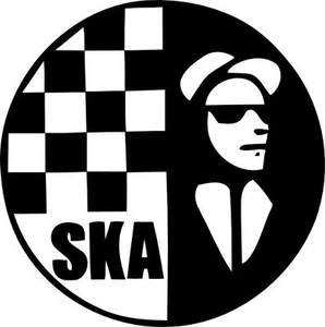 2 tone ska decal sticker scooter LI TV SX GP PK PX mod northern soul trojan - Picture 1 of 1