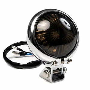 Motorcycle Universal Bates Style LED Taillight Brake Light For Bobber Cafe Racer - Picture 1 of 4