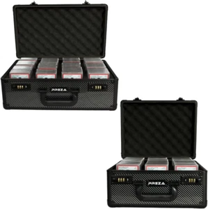 PREZA Graded Card Storage Box - Carbon Fiber Slab Case Bundle (X-Large and Large - Picture 1 of 12