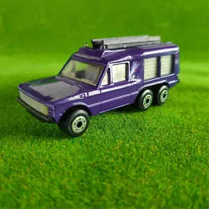 Matchbox Land Rover Carmichael Commando / Purple / Ladder / Bulgarian Base - Picture 1 of 6